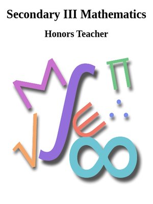cover image of Secondary III Mathematics - Honors Teacher